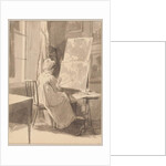 Jessy copies a picture by John Harden