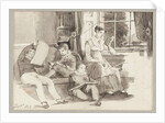 Jessy and three children, 1815 by John Harden