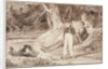 Four figures among the trees on a hot day, 1807 by John Harden
