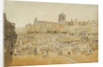 The Market Place, Norwich, taken from Mr Cooper's, 1807 by John Sell Cotman