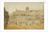 The Market Place, Norwich, taken from Mr Cooper's, 1807 by John Sell Cotman