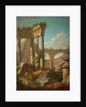 Classical Scene - Ruined Temple, 19th century by Giovanni Paolo Pannini or Panini