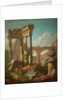 Classical Scene - Ruined Temple, 19th century by Giovanni Paolo Pannini or Panini