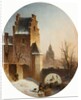 Winter Scene by School German