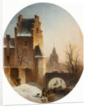 Winter Scene by School German