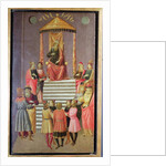 Nebuchadnezzar questions Daniel and his Companions by Master of Marradi