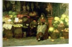 The Vegetable Vendor, 1890 by Luigi Nono