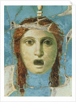 Wall painting of a female head, Pompeii, 1st century AD by Roman Roman