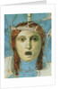 Wall painting of a female head, Pompeii, 1st century AD by Roman Roman