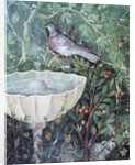 Wall painting of a dove in a garden by a fountain, House of the Golden Bracelet, Pompeii, 1st century AD by Anonymous