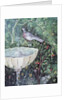 Wall painting of a dove in a garden by a fountain, House of the Golden Bracelet, Pompeii, 1st century AD by Anonymous