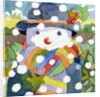 Snowman in snow, 2011 by Jennifer Abbott