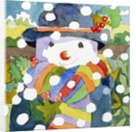 Snowman in snow, 2011 by Jennifer Abbott