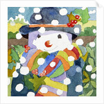 Snowman in snow, 2011 by Jennifer Abbott