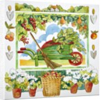 Wheelbarrow - garden surround, 2012 watercolour by Jennifer Abbott