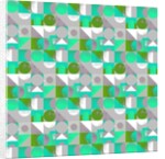 Toy Blocks small - green, 2013 by Laurence Lavallee