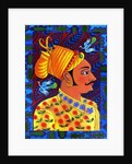 Maharaja with blue birds, 2011 by Jane Tattersfield