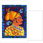 Maharaja with blue birds, 2011 by Jane Tattersfield