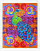 Peacock with flowers, 2015 by Jane Tattersfield