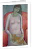 Woman with Cat by Ruth Addinall