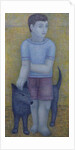 Boy with Dog, 2016 by Ruth Addinall