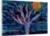 Tree and Strawberry Moon, 2016 by Gigi Sudbury