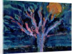 Tree and Strawberry Moon, 2016 by Gigi Sudbury