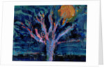 Tree and Strawberry Moon, 2016 by Gigi Sudbury