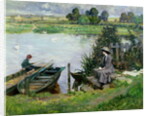 The Thames at Benson, 1912 by Albert Chevallier Tayler