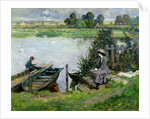 The Thames at Benson, 1912 by Albert Chevallier Tayler
