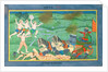 The Battle of Lanka, between Rama and Ravana, King of the Rakshasas by Rajasthani School