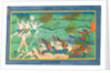 The Battle of Lanka, between Rama and Ravana, King of the Rakshasas by Rajasthani School