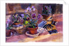 Potting up the pansies, 1996 by Sue Wales