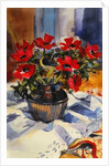 Red anemones, 1994 by Sue Wales