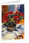 Red anemones, 1994 by Sue Wales