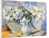 Lilies in white jug, 2000 by Sue Wales