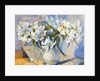 Lilies in white jug, 2000 by Sue Wales