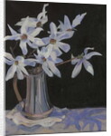 White Magnolias in Silver Jug, 2019 by Sue Wales