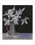 White Magnolias in Silver Jug, 2019 by Sue Wales