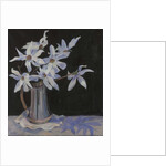 White Magnolias in Silver Jug, 2019 by Sue Wales
