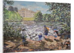 Feeding Ducks Elvaston Castle, 2017 by Kirstie Adamson