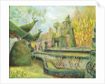 The Long garden, Cliveden: Topiary, 2002 by Mary Kuper