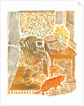 Ginger cat, 1992 by Mary Kuper