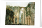 Interior of Tintern Abbey by Thomas Girtin