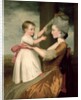 A Portrait of Elizabeth Mortlock and her son John Mortlock the Younger, 1779 by John Downman