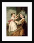 A Portrait of Elizabeth Mortlock and her son John Mortlock the Younger, 1779 by John Downman