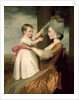 A Portrait of Elizabeth Mortlock and her son John Mortlock the Younger, 1779 by John Downman