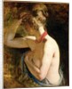 Half length nude, right arm raised to head, c.1828-30 by William Etty