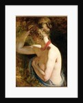 Half length nude, right arm raised to head, c.1828-30 by William Etty
