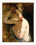 Half length nude, right arm raised to head, c.1828-30 by William Etty